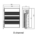 Protecteur de surcharge de brise-circuit à 8 canaux avec io-link