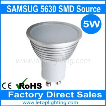 Hot selling GU20 base  5W 5630 SMD led spot light