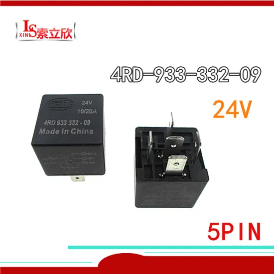5pcs/lot 100%Original NEW auto relay 4RD 933 332-09 24V 4RD-933-332-09 4RD933332-09 4RD933332 09 20A 24VDC DC24V 24V 5PIN