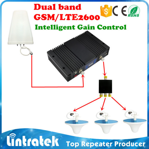 4g signal amplifier with AGC&MGC dual band gsm 900mhz repeater 4g lte 2600mhz repeater
