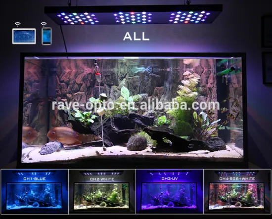 90cm Android APP Control 200w Waterproof LED Aquarium Light for Sale
