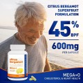 Capsules de bergamote d'agrumes de 1200 mg Heart de cholestérol sain