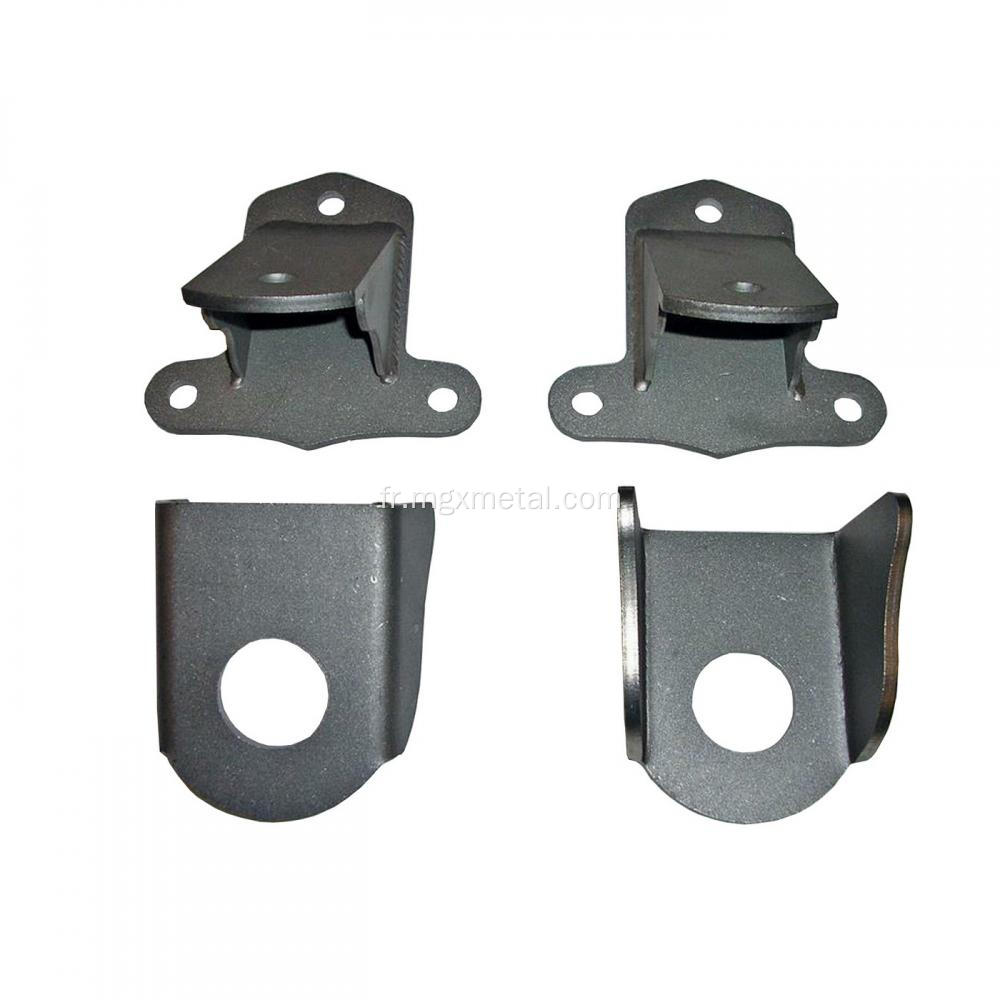 Supports de support de moteur en acier gris enduit de poudre