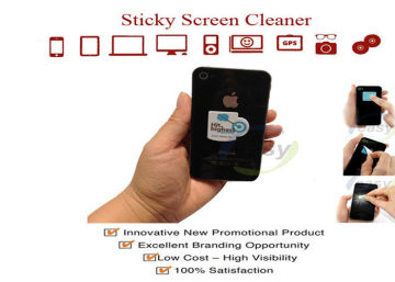 Adhesive Microfiber Sticky Screen Cleaner 30mm / Custom Size