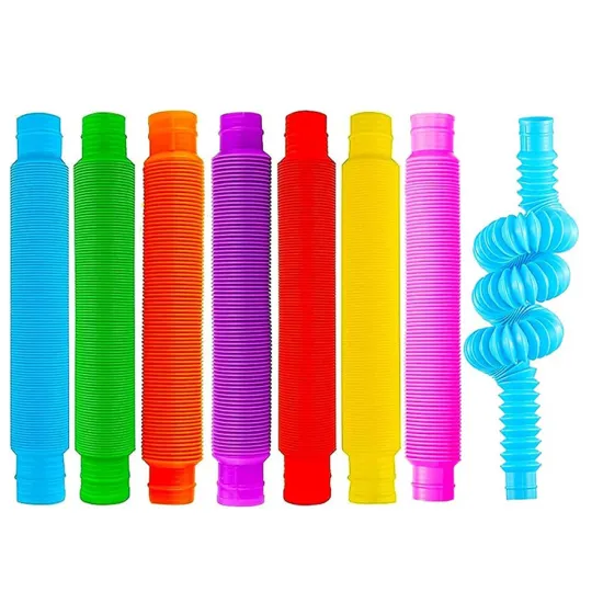 Amazon's Best-Selling Stress Relief Sensory Fidget Tube: Colorful and Stretchable for Decompression and Anti-Pressure Needs