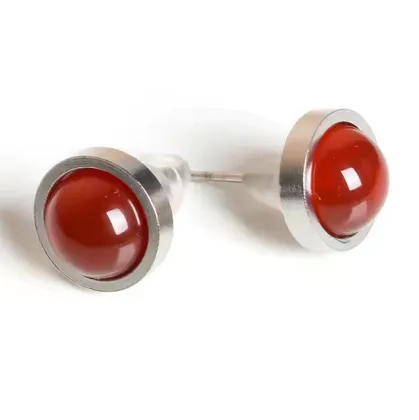 Natural tiger eye agate earrings