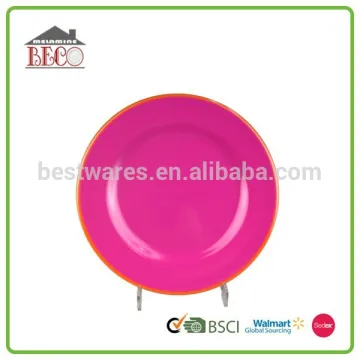 Chocolate pink melamin plate