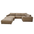Lazy combination sofa solid color
