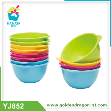 3 PCS Colorful Plastic Small Bowl Colorful Plastic Bowl
