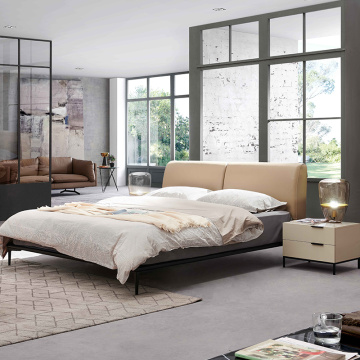 Özelleştirilmiş divan deri yatak odası tasarımı