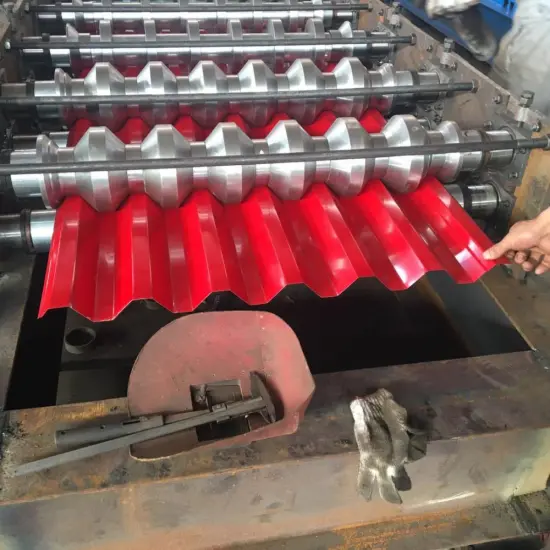 Galvanized roof wall steel tile roll forming machine