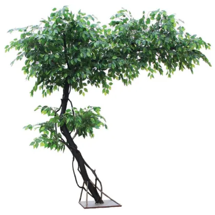 Linwoo Large UV Certified Artificial Banyan Tree for Home Decoration
