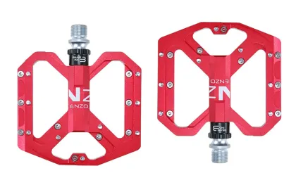 ENZO Aluminum Alloy Sealed DU Bearing Bicycle Pedal with Non-slip Spikes: MTB Bike Accessories