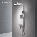 Jasupi new design 304 stainless steel double-layer storage rack multi-functional wall-mounted piano key shower set