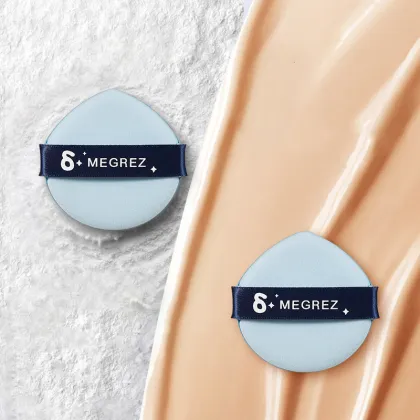 Seven Stars Dipper Soft Non-Powder Double-Sided Air Cushion Powder Puff Set - Cosmetic Puffs