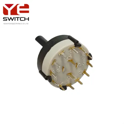 2 Pole 6 Positions PCB Mount Rotary Switch