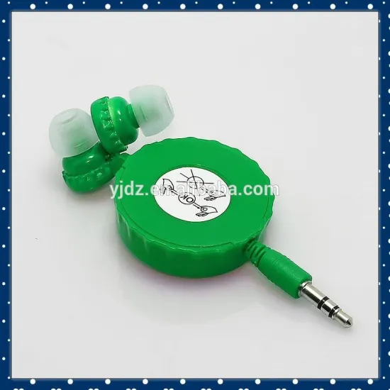 Retractable earphones winder cartoon with clip