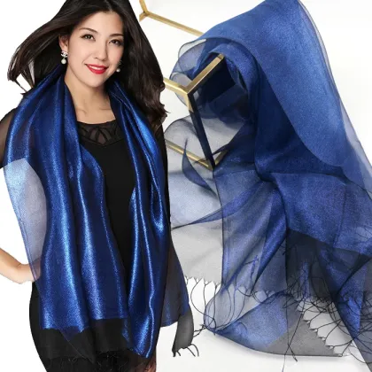 Fashion lady silk high-grade double grace scarves 15046