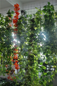 artificial rattan long leaf vines graden decoration leaf rattan