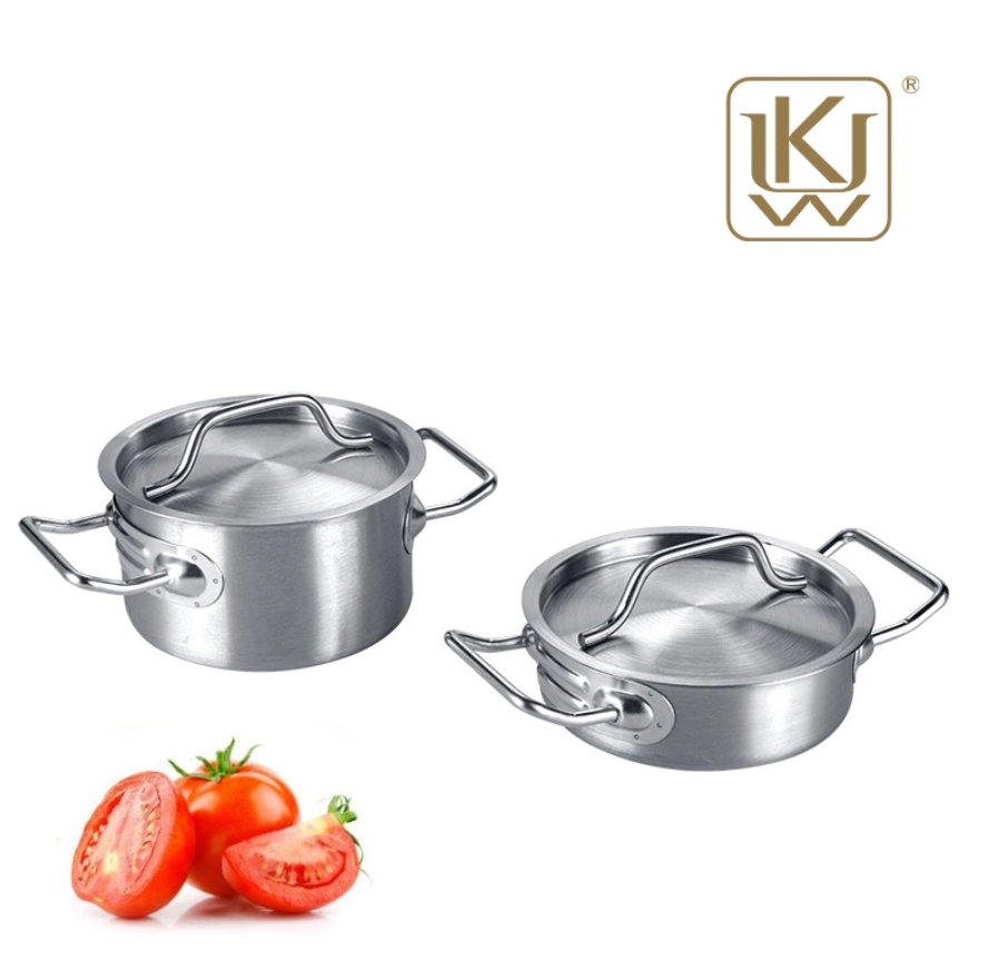 stainless steel sauce pan with lid set