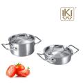 stainless steel sauce pan with lid set