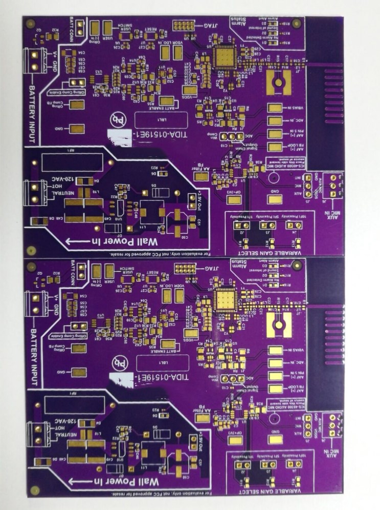 Purple printed circuit board