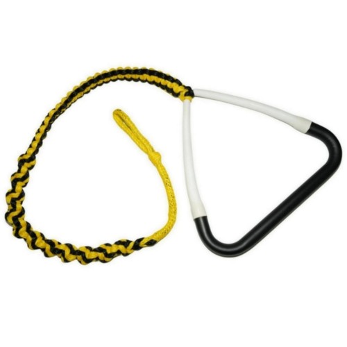 Water ski tow rope floating handle