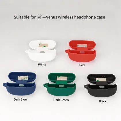 iKF Venus Wireless Earphone Silicone Protective Cover with Hook - Factory Wholesale Earphone Case