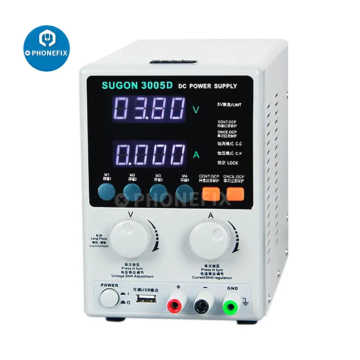 SUGON 3005D DC Power Supply Adjustable 4 Digit Display 30V 5A Power Supply for Phone Repair.
