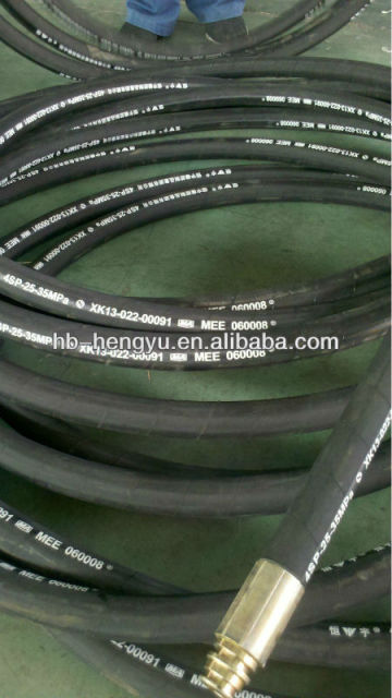 hydraulic rubber hose for transporting oil