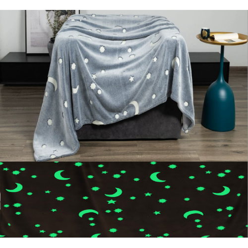 Nascer do sol e luar - Manta Luminosa Cinza