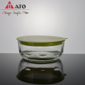 Round High Borosilicate Glass Storage Food Container