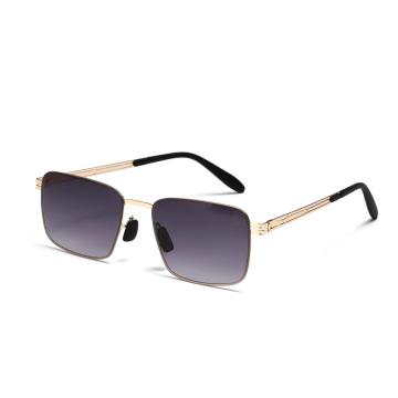 Rectangular thick frame punk metal sunglasses INS fashion personality new sunglasses in Europe and the United States