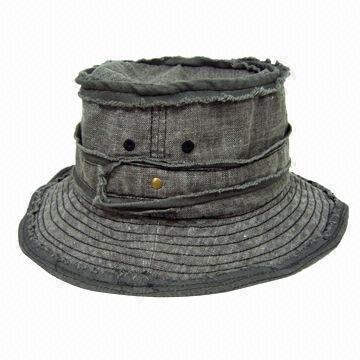 Denim fisherman hat, customized logos or designs are accepted