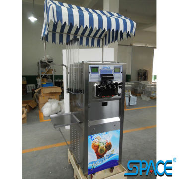 ice cream machine umbrella and serving table