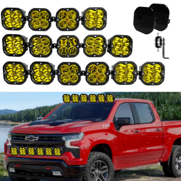 52-22 pouces 5x5 Papin aérien au-dessus de la barre de lumière LED Pro6 pour Jeep