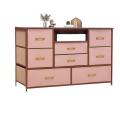 Pink Pu Leeder Drawers Opslach Dresser