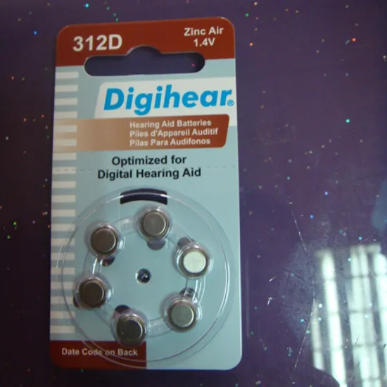 A312 Good Quality Hearing Aid Zinc Air Battery with factory price