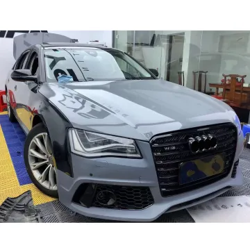 RS8 Style Bumper Kit for Audi A8/S8 D4 2011-2018 - Includes Front Bumper and W12 Grille