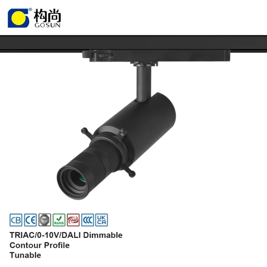Aluminium LED Track Spotlight CRI97 15W Shapeable 24-32° Zoomable, 5-Year Warranty, Indoor