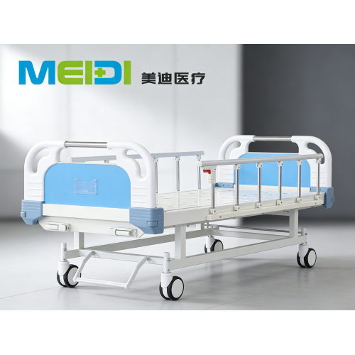 Cheap Two Function Hospital Bed with Punching Surface and Central Brake System