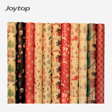 Joytop Wholesale Christmas Craft Paper - 20 Designs, 100gsm Elk เกล็ดหิมะสโนว์แมนต้นคริสต์มาส