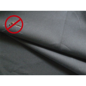 CVC 85/15 Tissu noir anti-moustique durable pour uniforme
