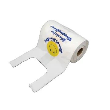 LDPE bags T-shirt supermarket grocery retail thank you plastic bags