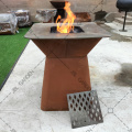 Patio Heavy Duty Corten Metal BBQ Grill