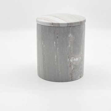 Marble Stone Box Candle Holder - Onyx Transparent Glaze Vase for Home & Office