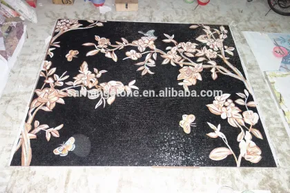 Art Mosaic/Flower Mosaic Art/Glass Mosaic Wall Art Murals