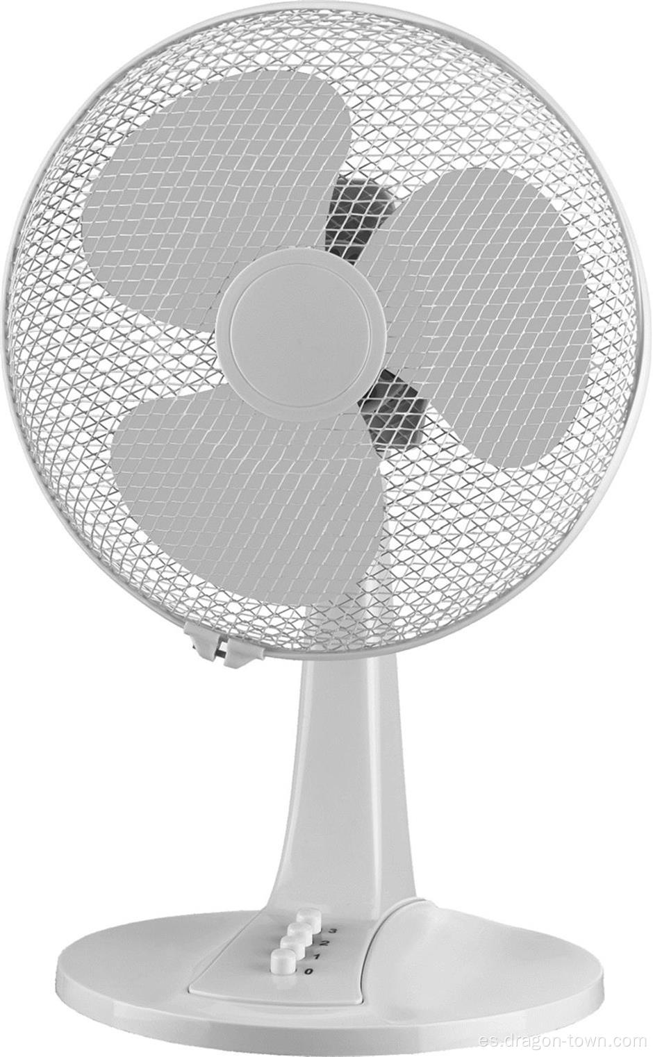 Ventilador de escritorio oscilante de 3 velocidades