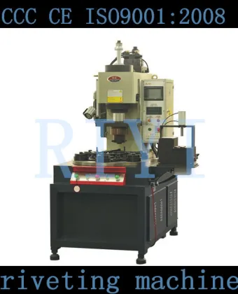 riveting-machsmall riveting machine,press machine manufacturer,High precision industrial CNC 6-position Tie Rod riveting machine