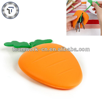 Fashionable carrot shape silicone car key waterproof bag